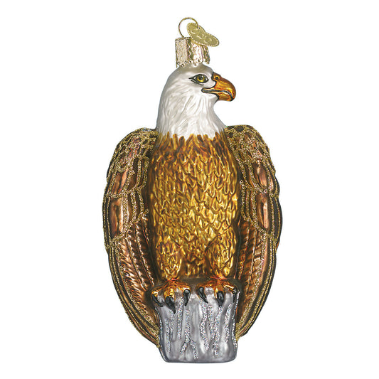 Bald Eagle Glass Ornament