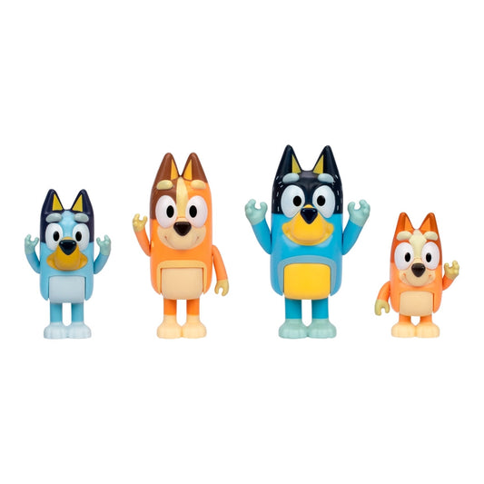 Bluey Family 4-Pack Figure Set