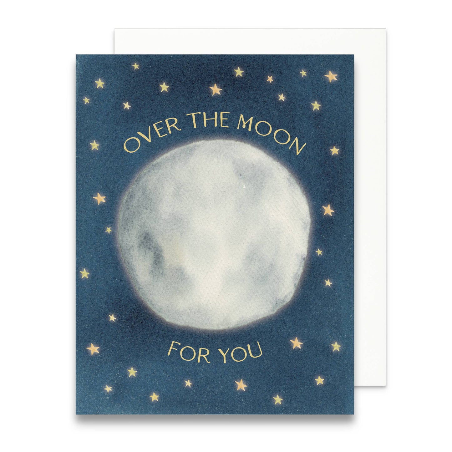Over the Moon for You Greeting Card | Congratulations Card