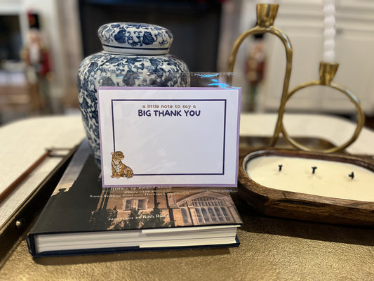 Tiger Themed, BIG Thank You Stationery Set
