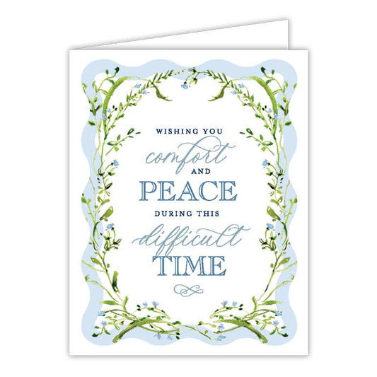 "Wishing You Comfort Peace..." Sweet Flowers Greeting Card