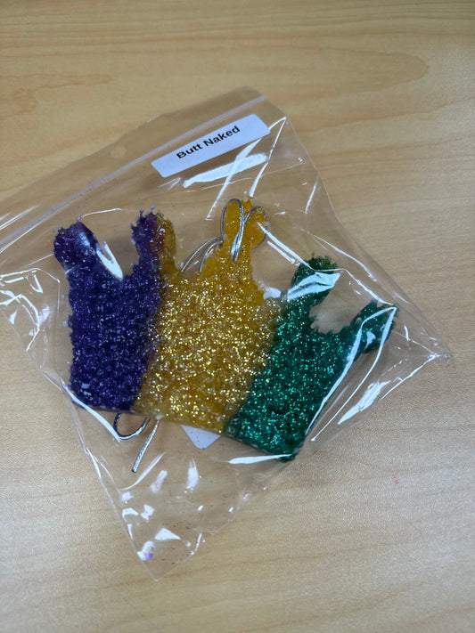 Mardi Gras Crown Car Freshie