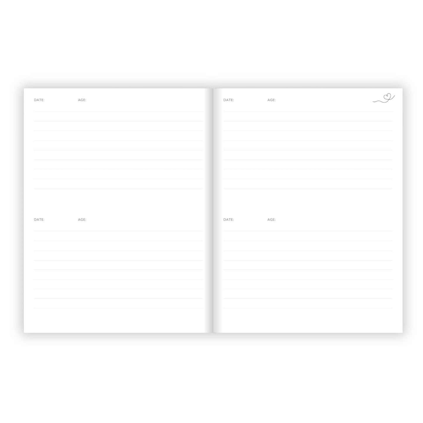 Birthday Memory Book- Blue Candles