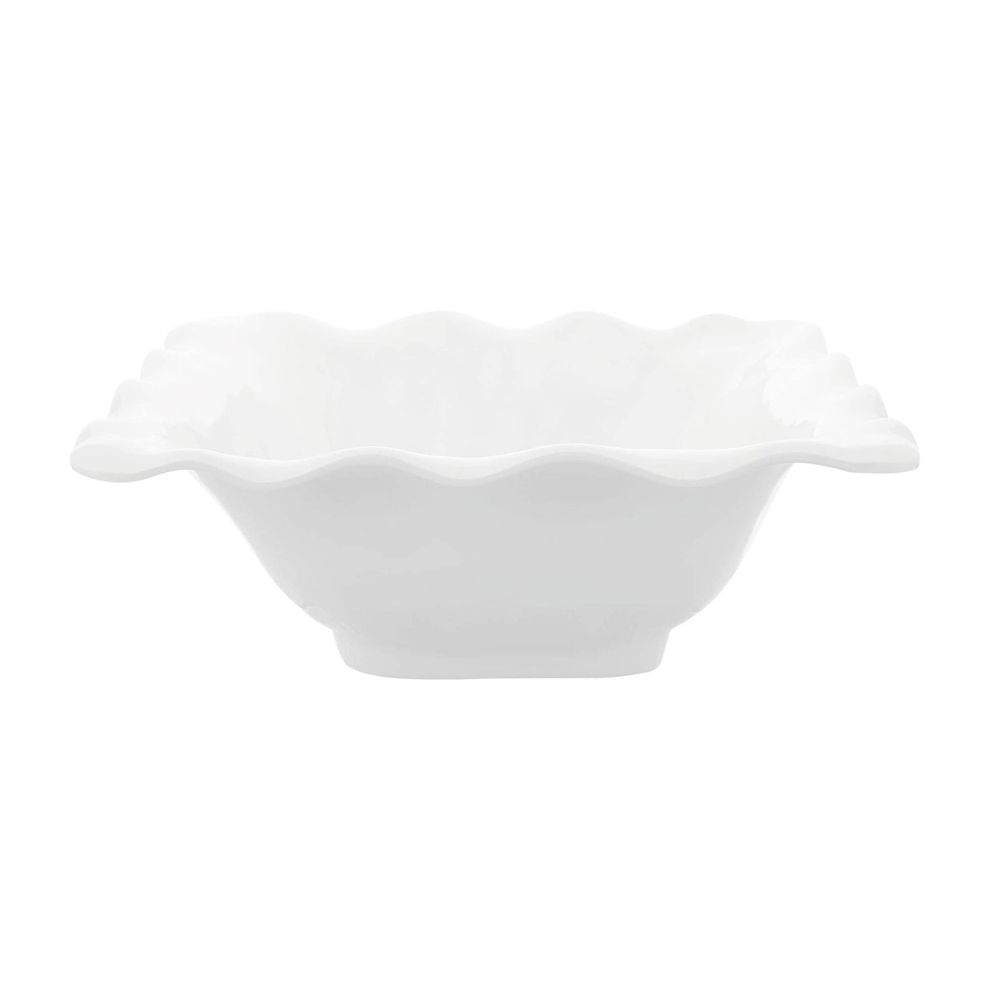 White 12 1/2" Melamine Serving Bowl