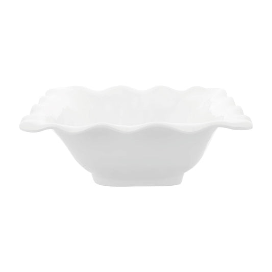 White 12 1/2" Melamine Serving Bowl