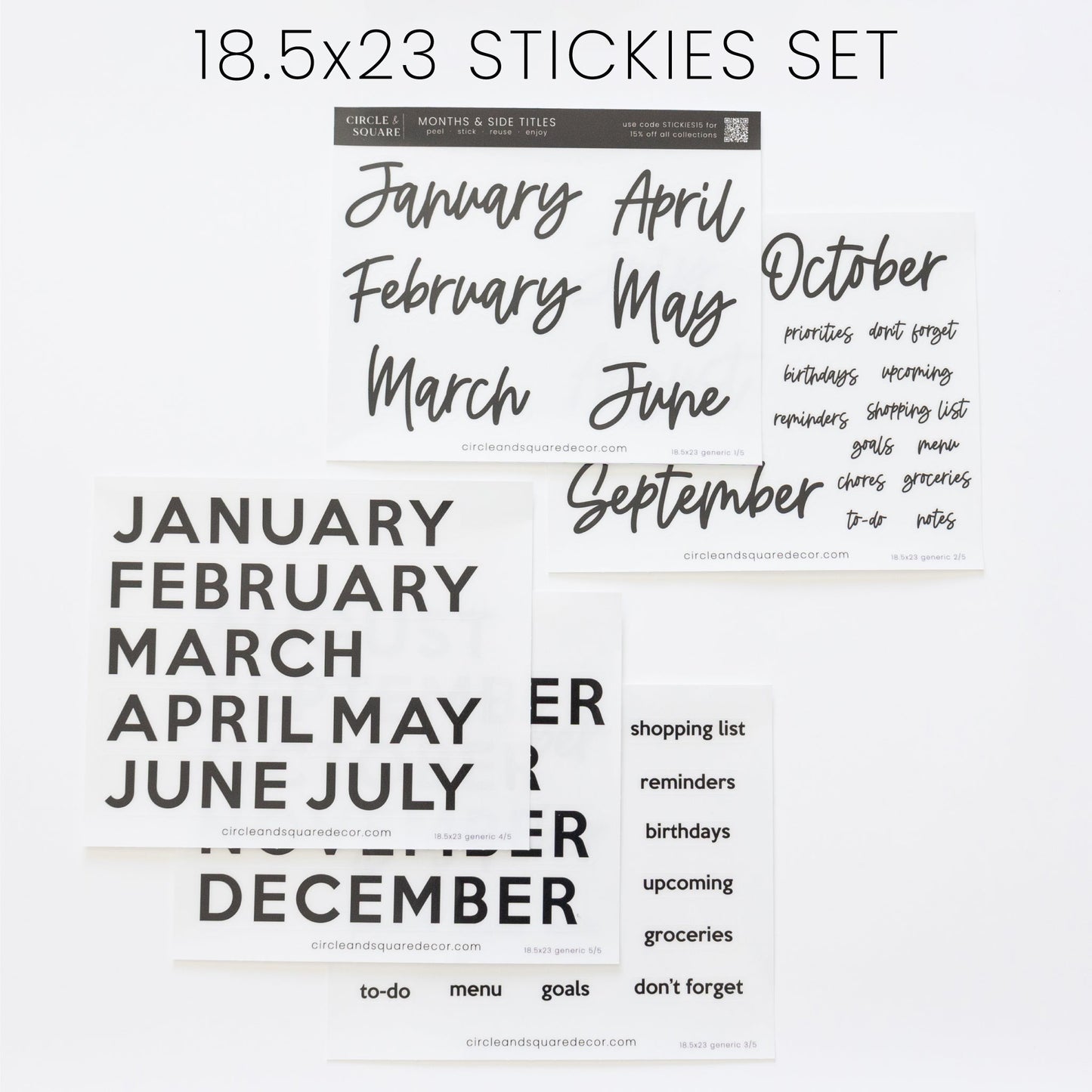 Ever Changing Acrylic Calendar | Classic Vertical