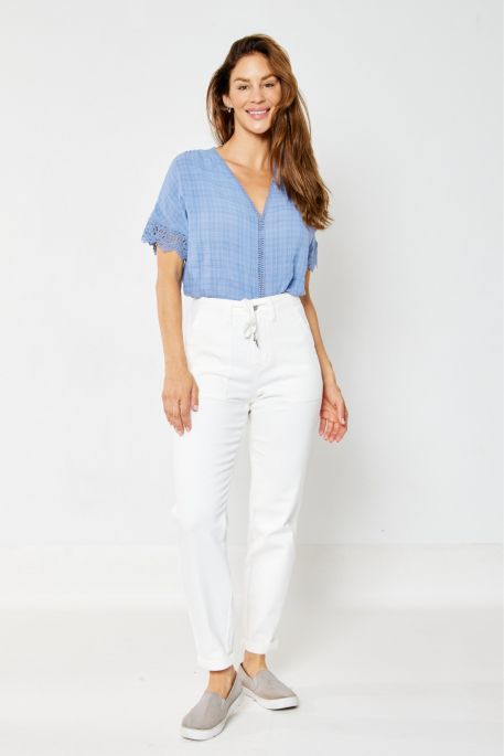 Judy Blue White Jogger