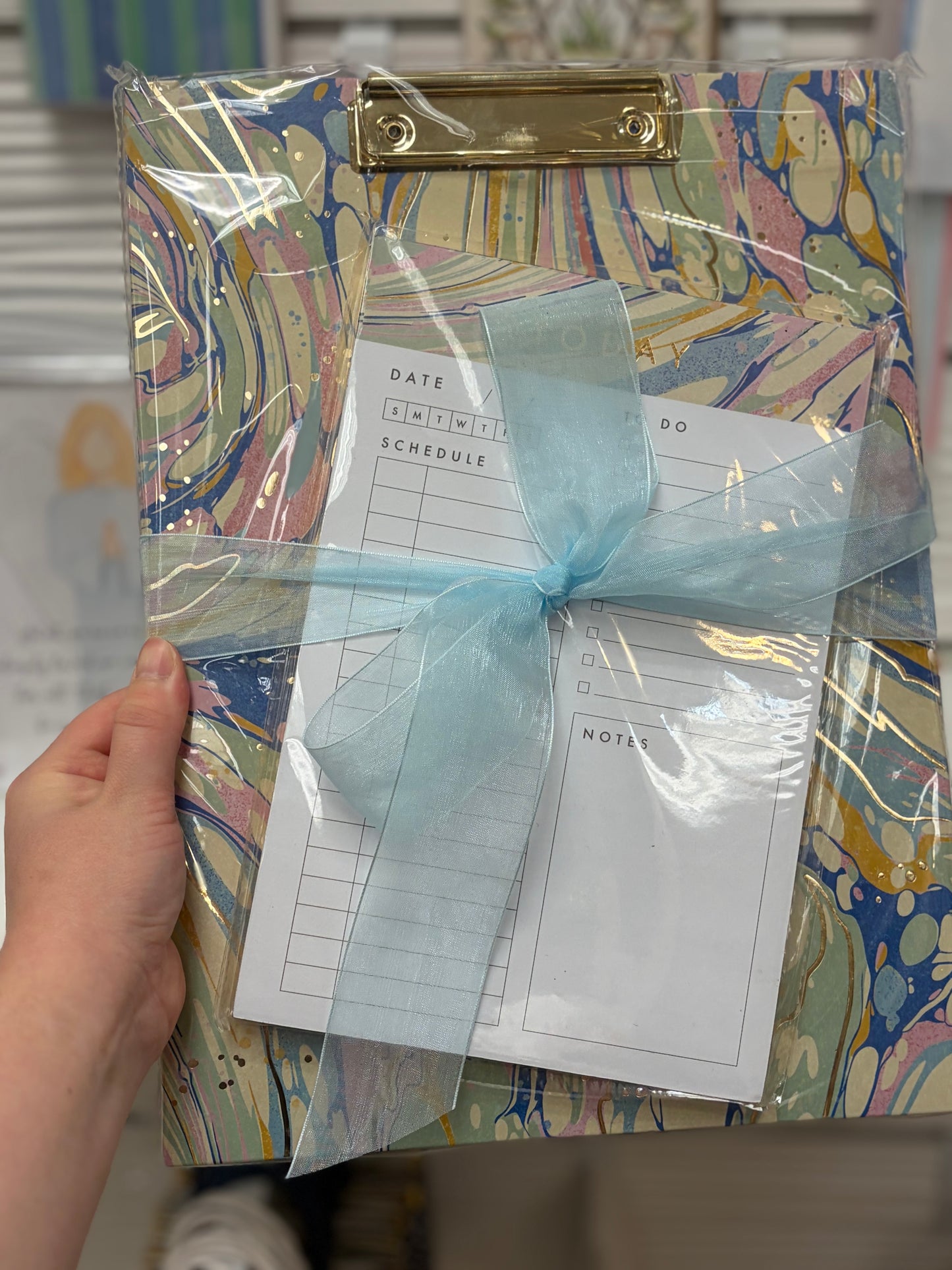 BUNDLE: Blue Marble Clipfolio with Writing Pad + To Do List Pad