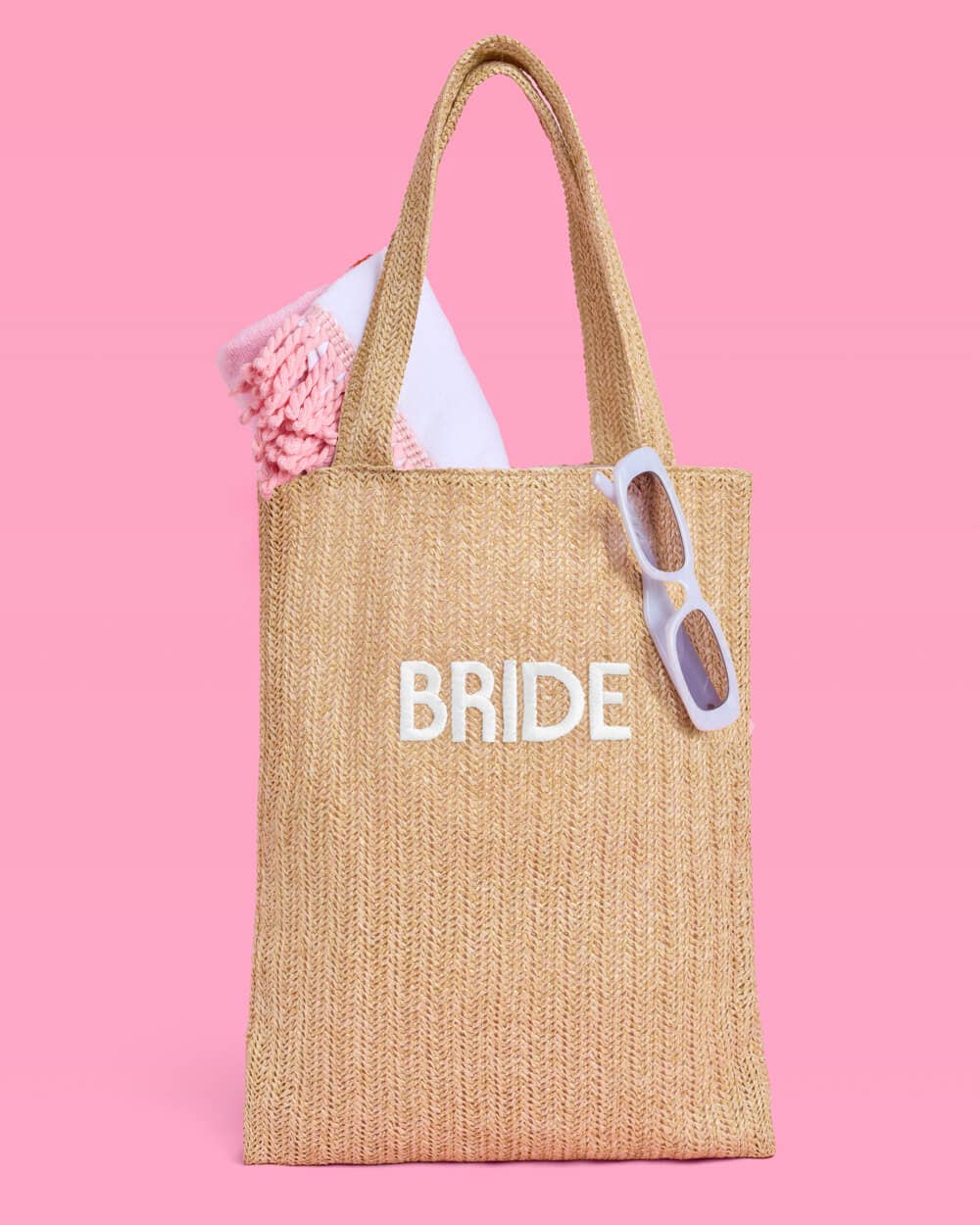 Bride Embroidered Beach Tote