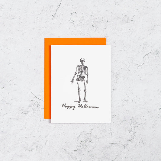 Skeleton Halloween Card Box Set of 10