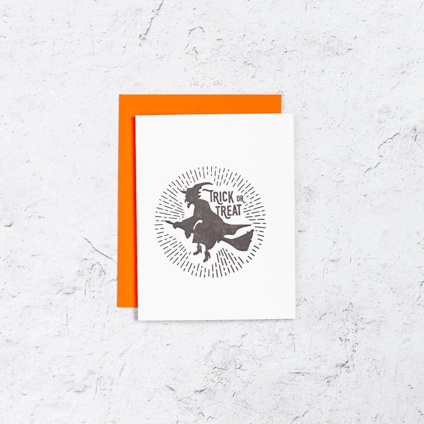 Trick or Treat Witch Halloween Card Box Set of 10