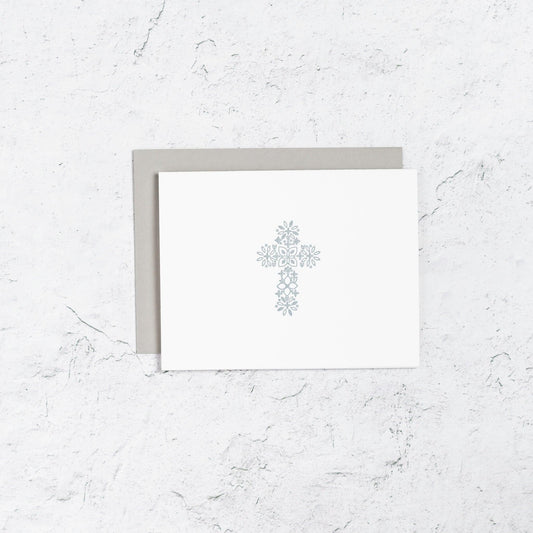 Floral Cross Icon Notecards Box Set of 10