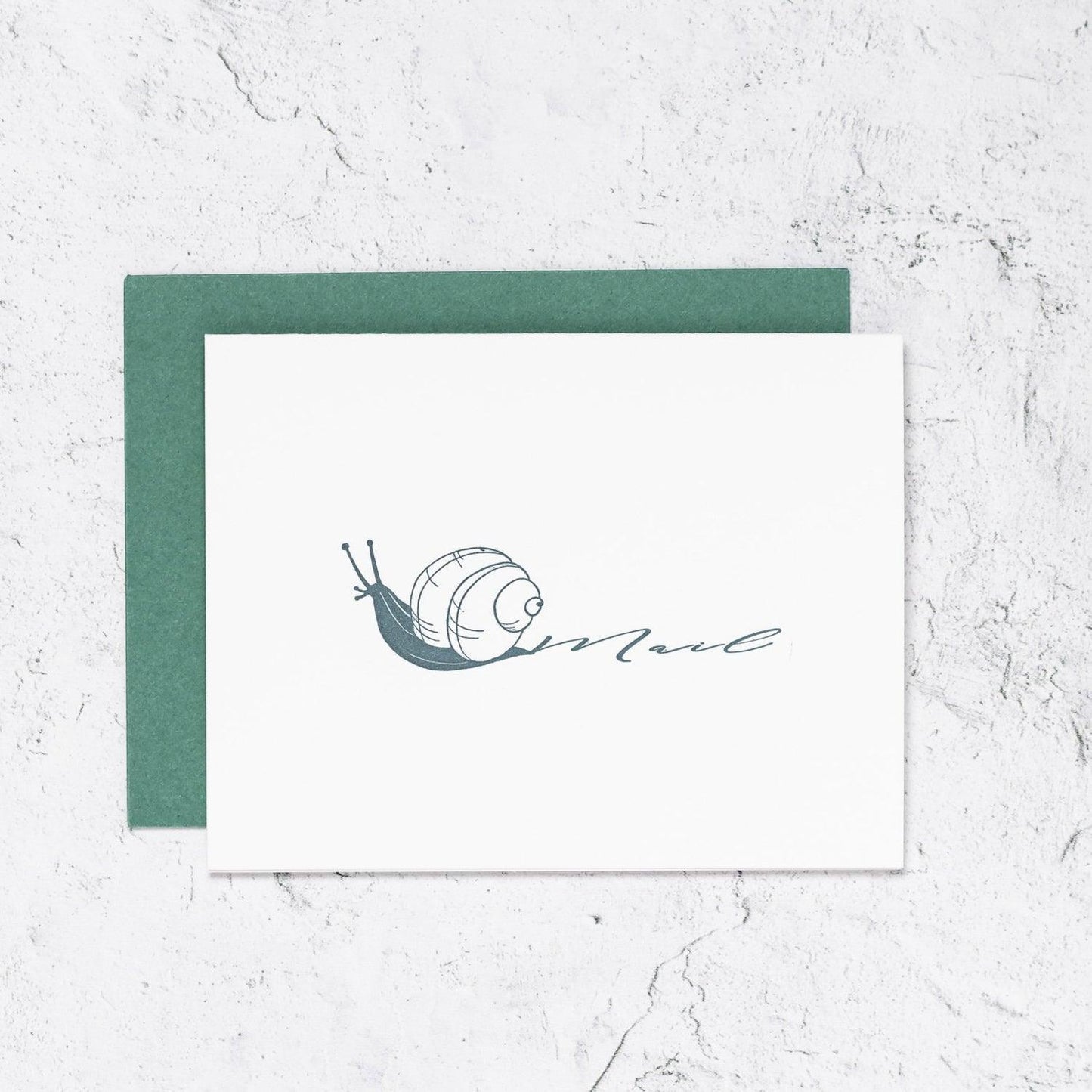 Snail Mail Letterpress Notecards Box Set of 10