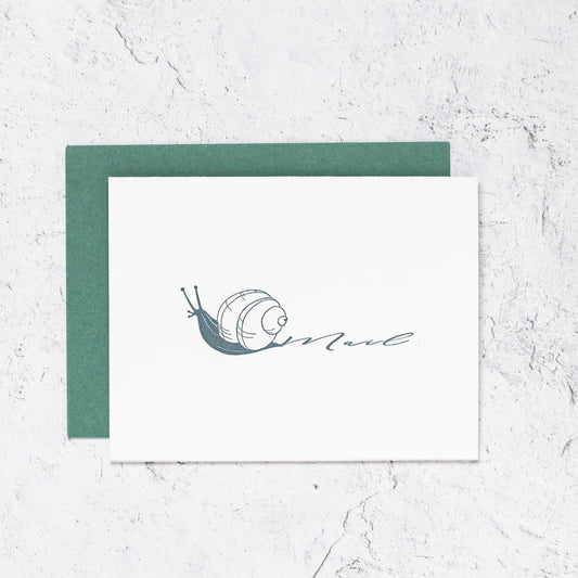 Snail Mail Letterpress Notecards Box Set of 10