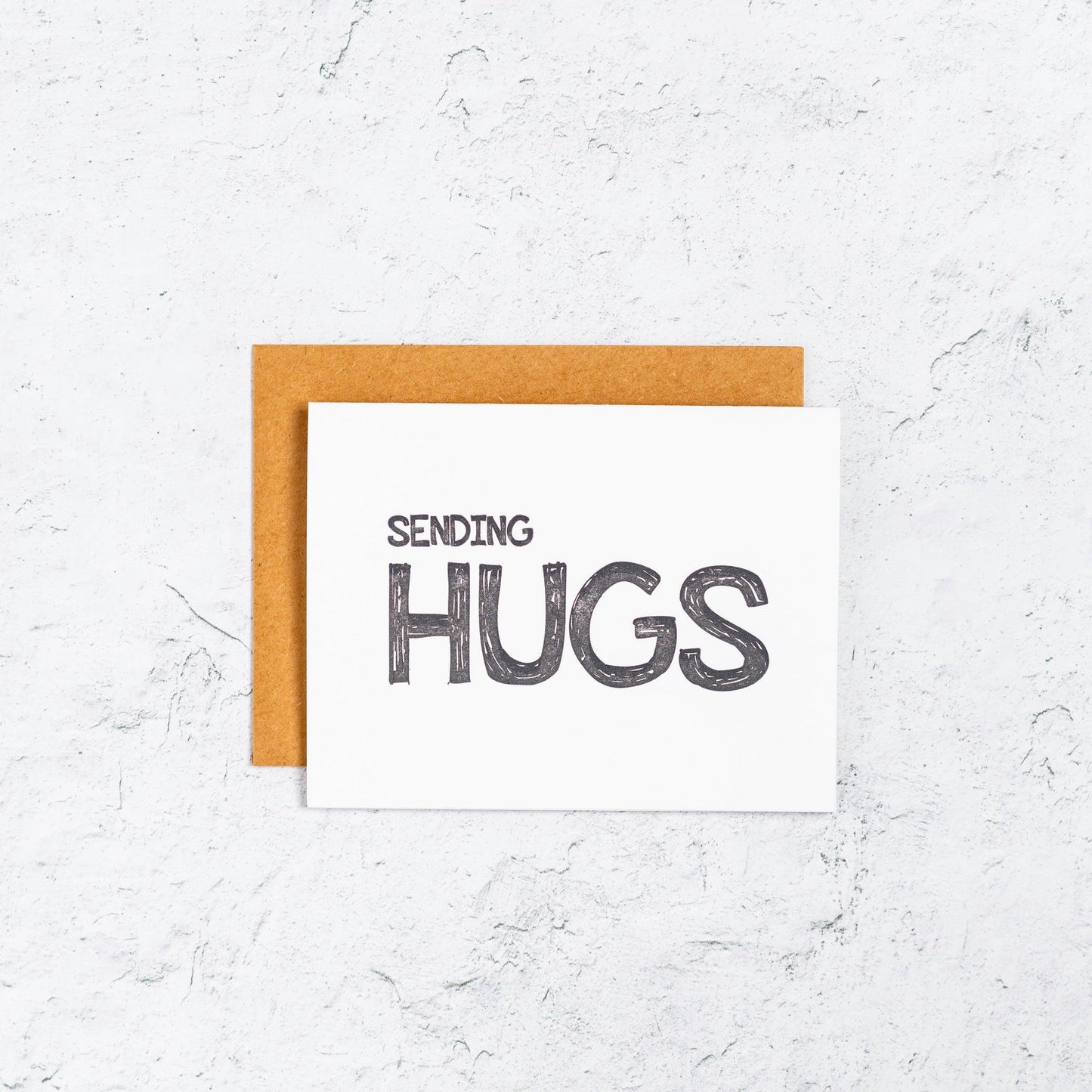 Sending Hugs Letterpress Card Box Set of 10