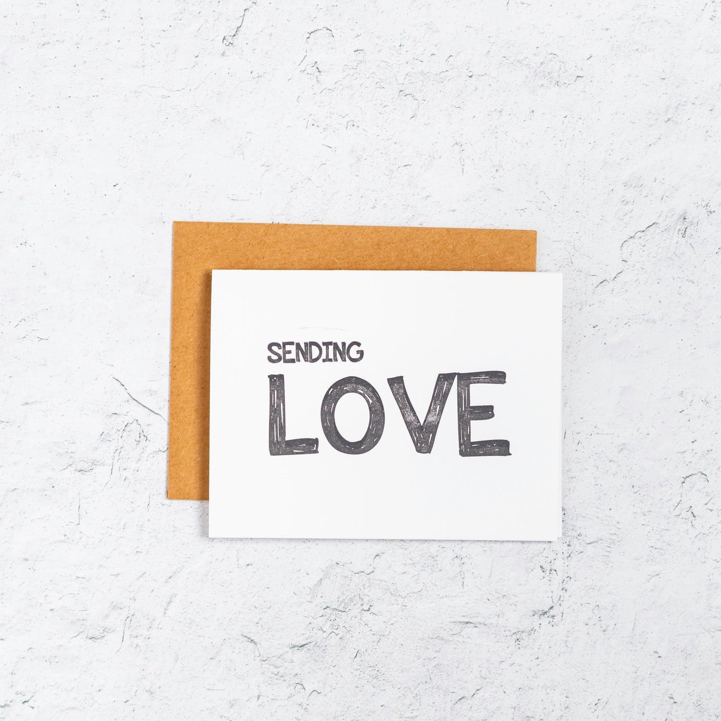 Sending Love Letterpress Card Box Set of 10