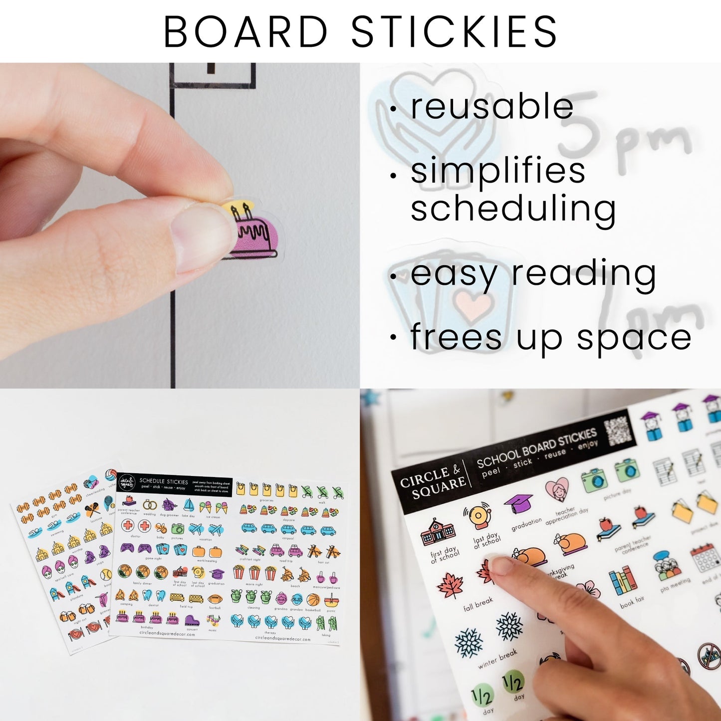 Weekly Acrylic Calendar + 2 Sections | Horizontal Madi