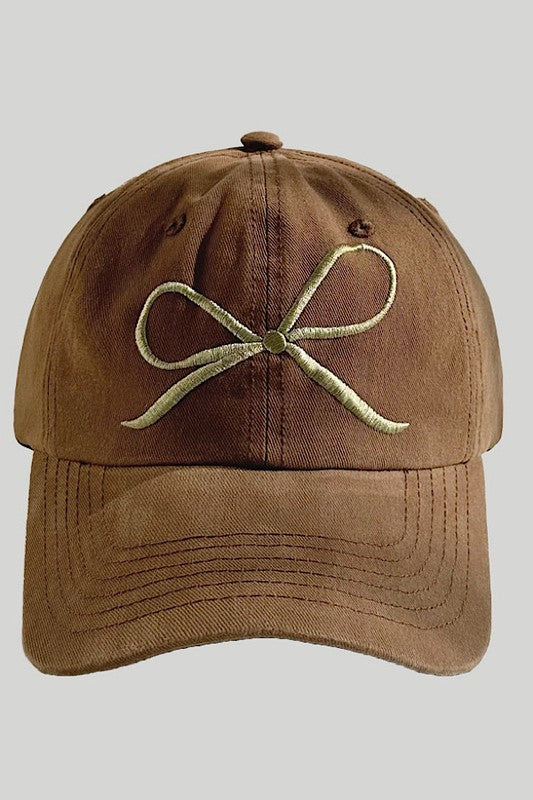 Bow baseball cap
