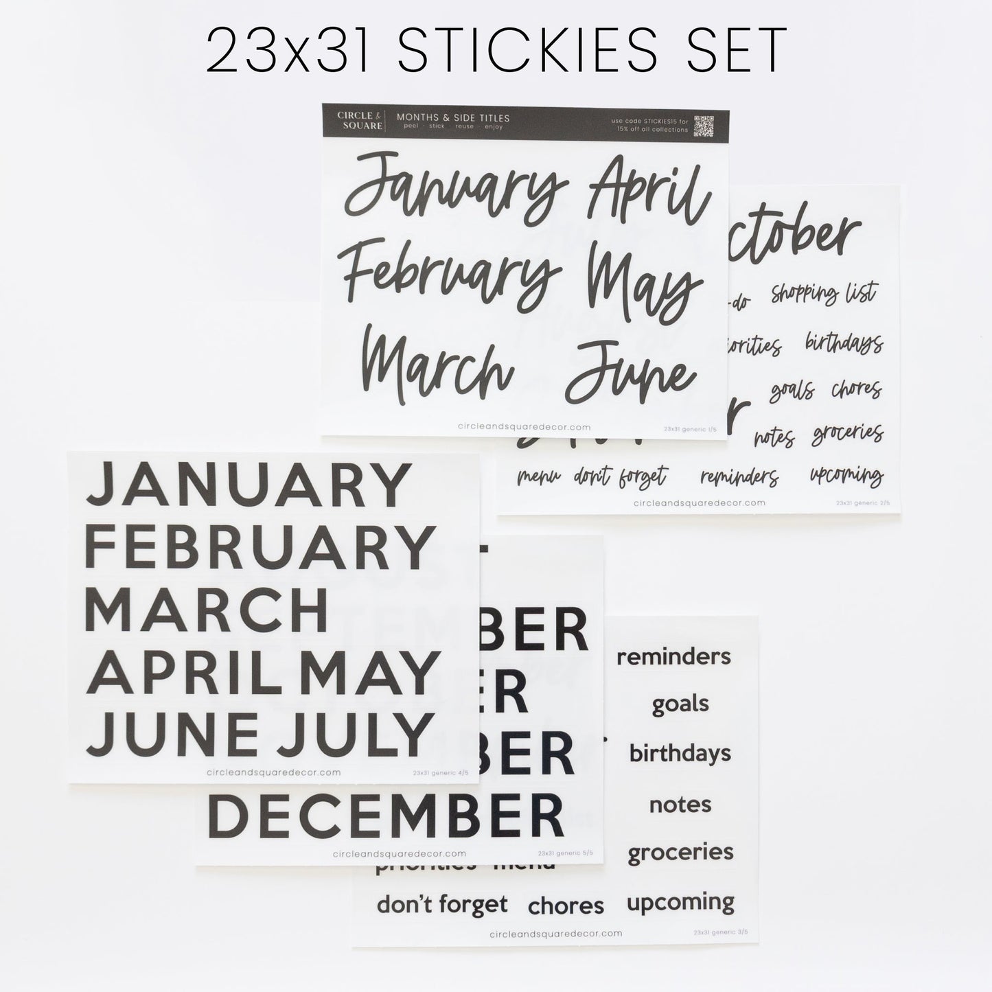 Ever Changing Acrylic Calendar | Classic Vertical