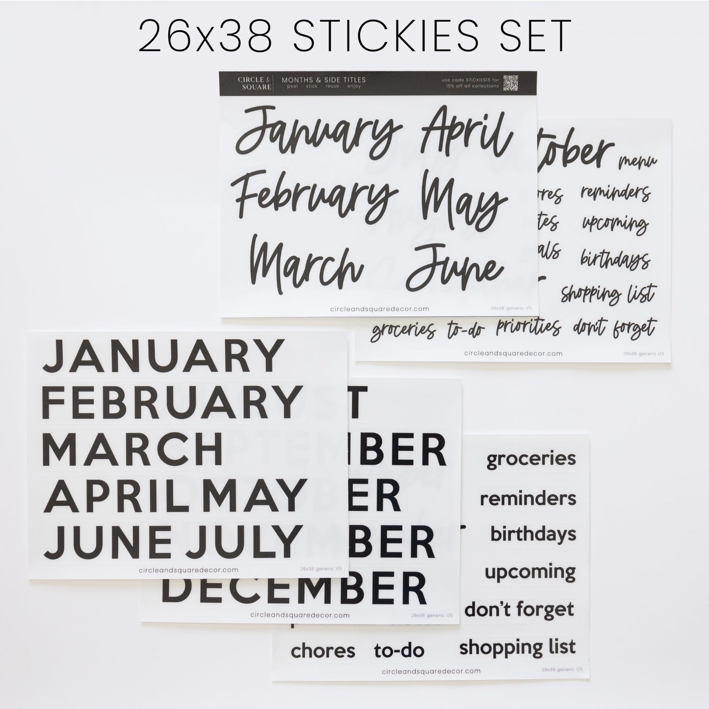 Ever Changing Acrylic Calendar | Classic Horizontal