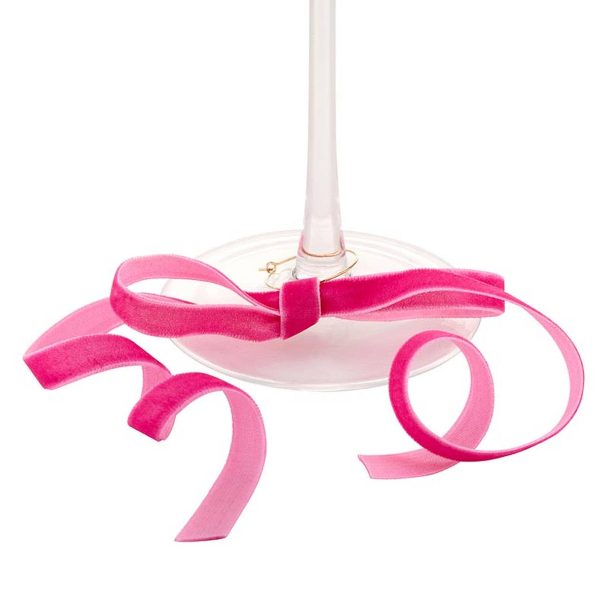 Velvet Bow Wine Charms - Set of 6