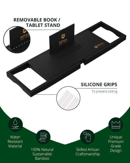 Bathtub Caddy Tray Lite, Black