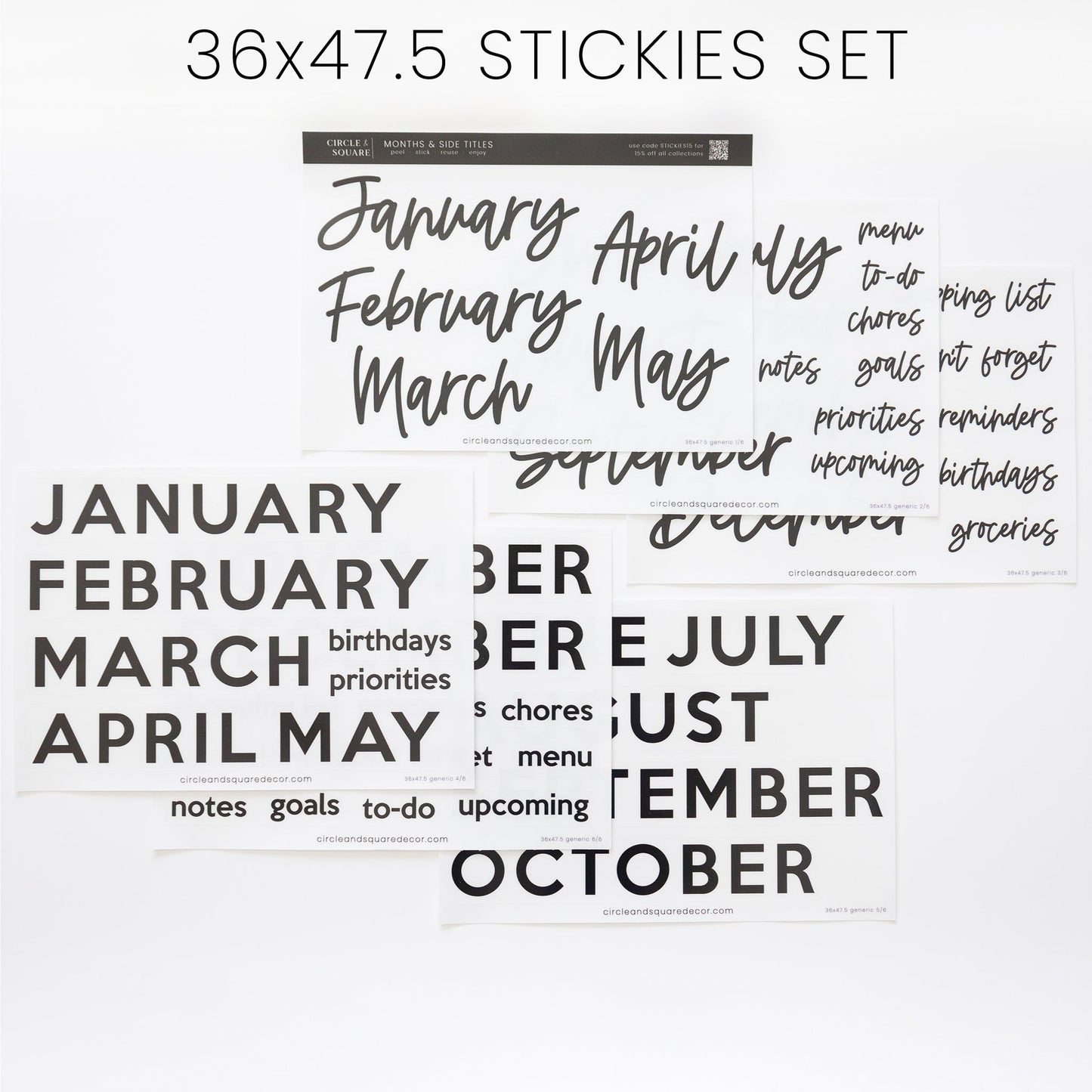 Ever Changing Acrylic Calendar | Classic Horizontal