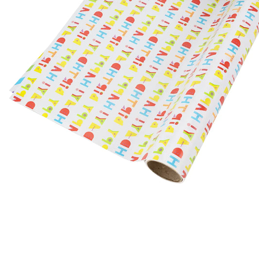 Happy Birthday Wrapping Paper Roll 30" x 10'