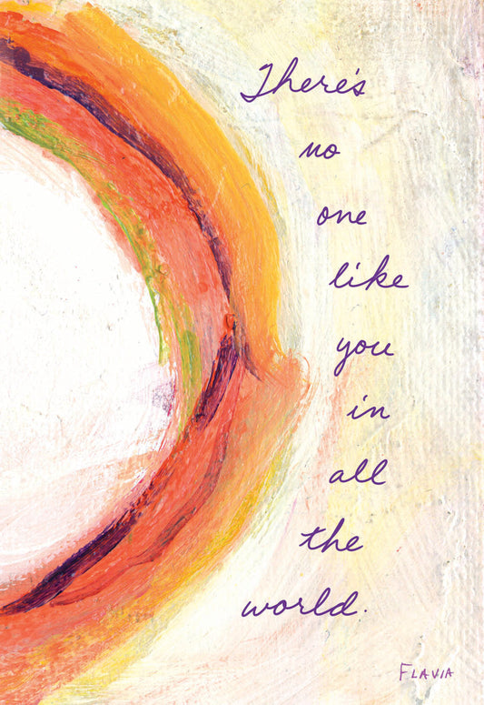 No One Like You - a Flavia Weedn inspirational greeting card 4242-0053