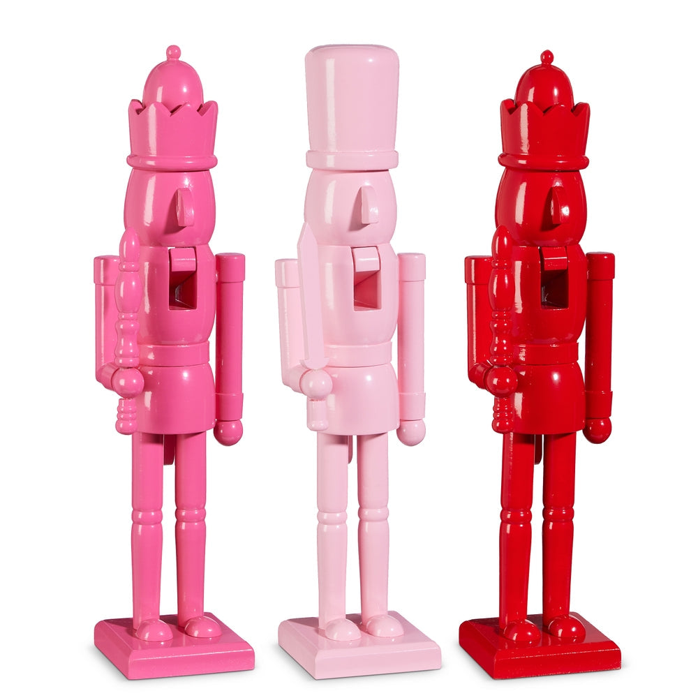18" Pink Nutcracker Trio - SET OF 3