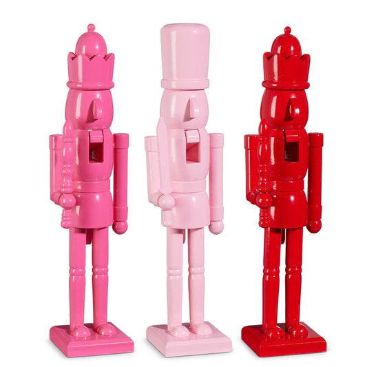18" Pink Nutcracker Trio - SET OF 3