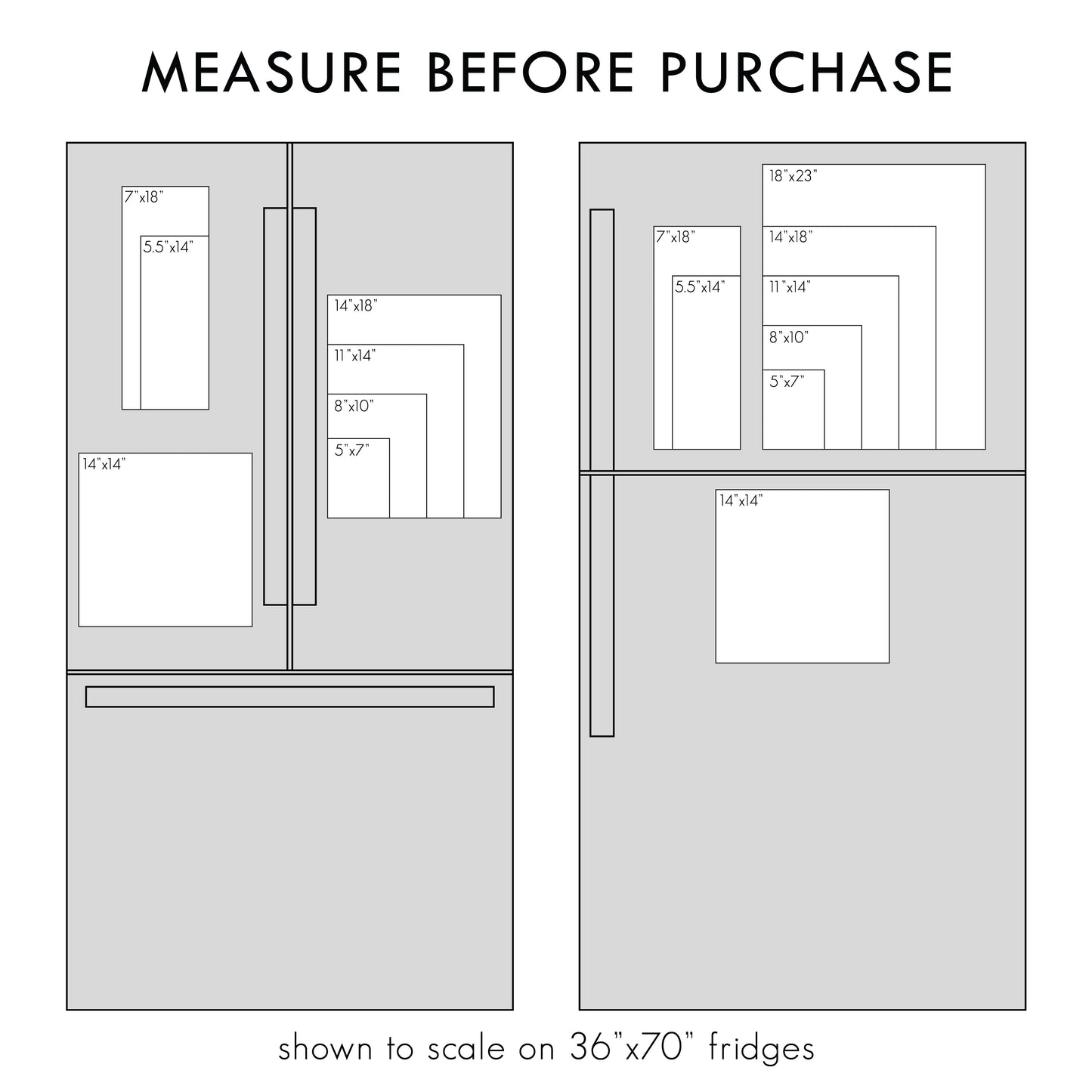 Clear Acrylic Magnetic Kitchen Conversion Chart