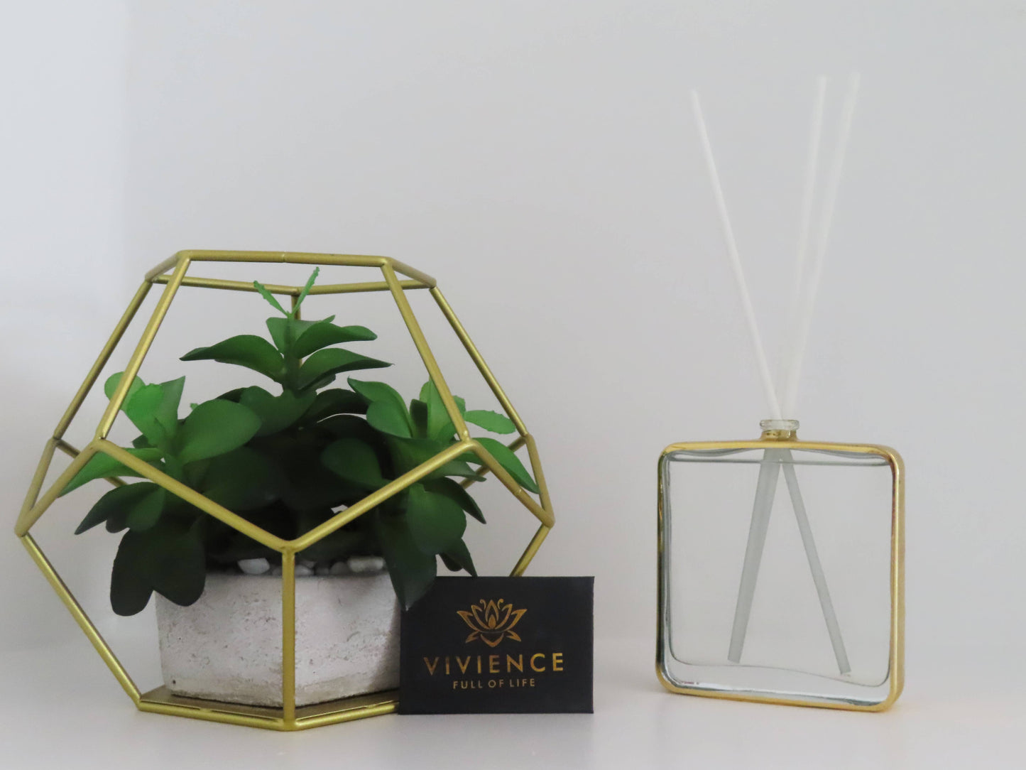 Gold Framed Square Shaped Diffuser