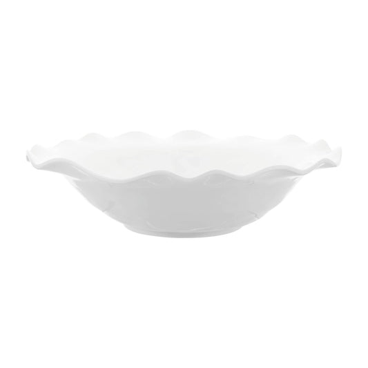 White 14" Melamine Serving Bowl