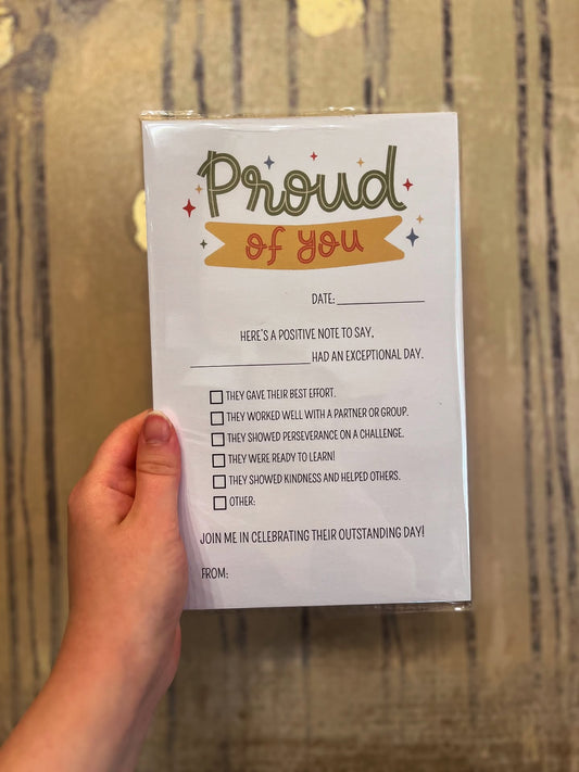 "Proud of You" Notepad
