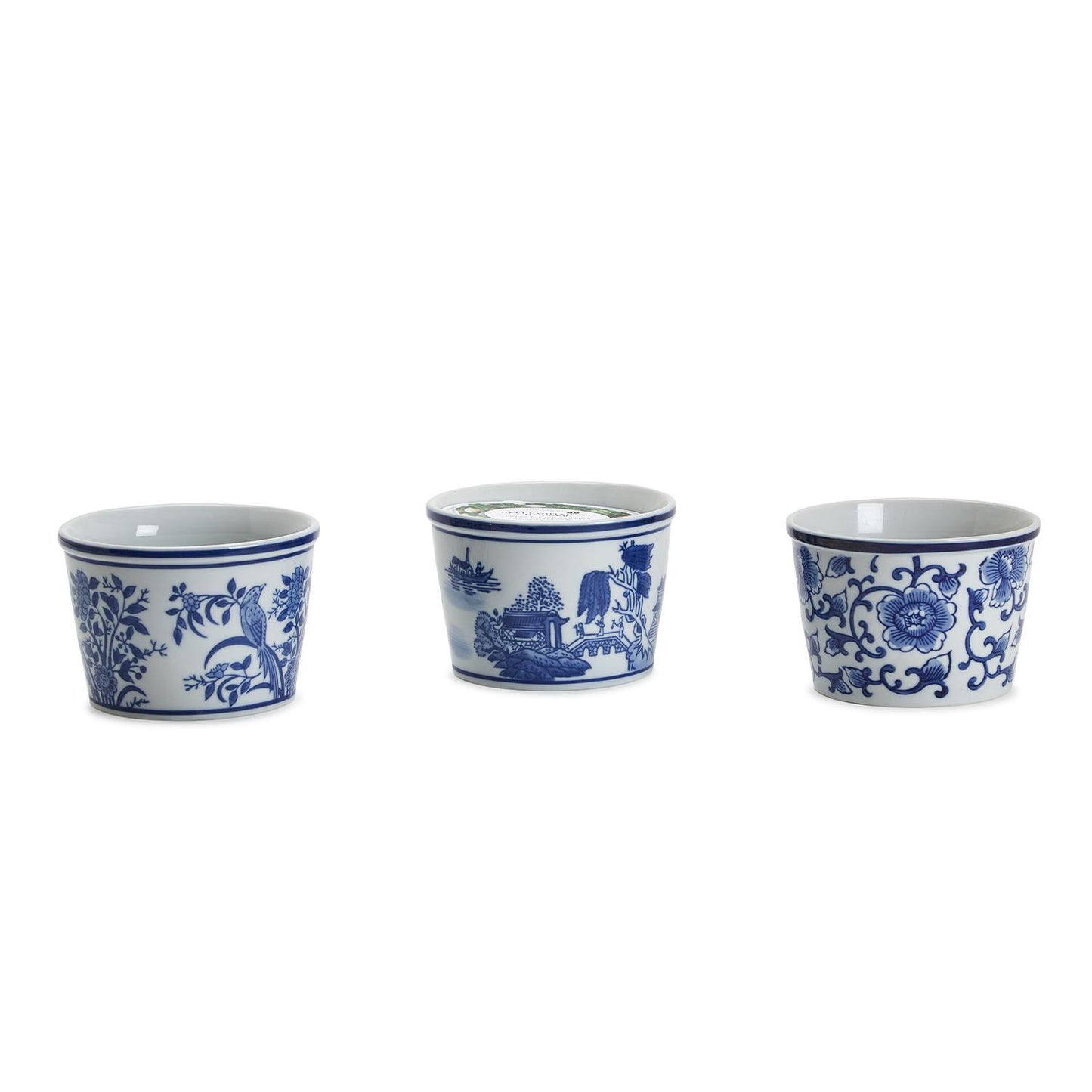 Hand-Painted Porcelain Chinoiserie Holder