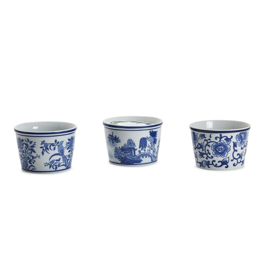 Hand-Painted Porcelain Chinoiserie Holder