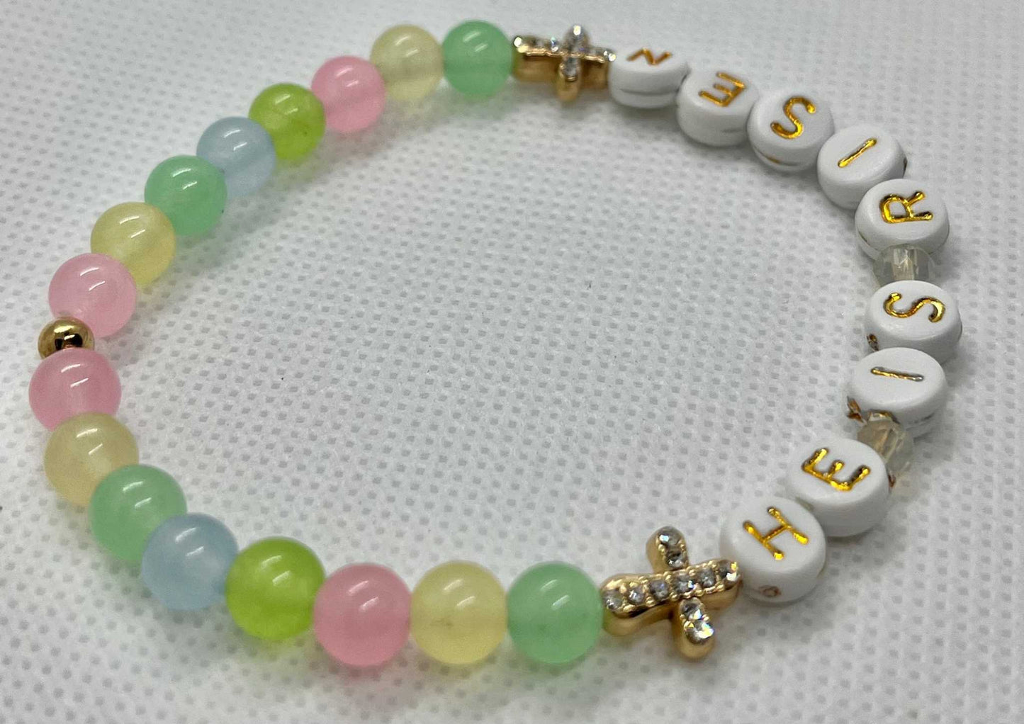 He Is Risen Bead Bracelet – Handmade Christian Jewelry