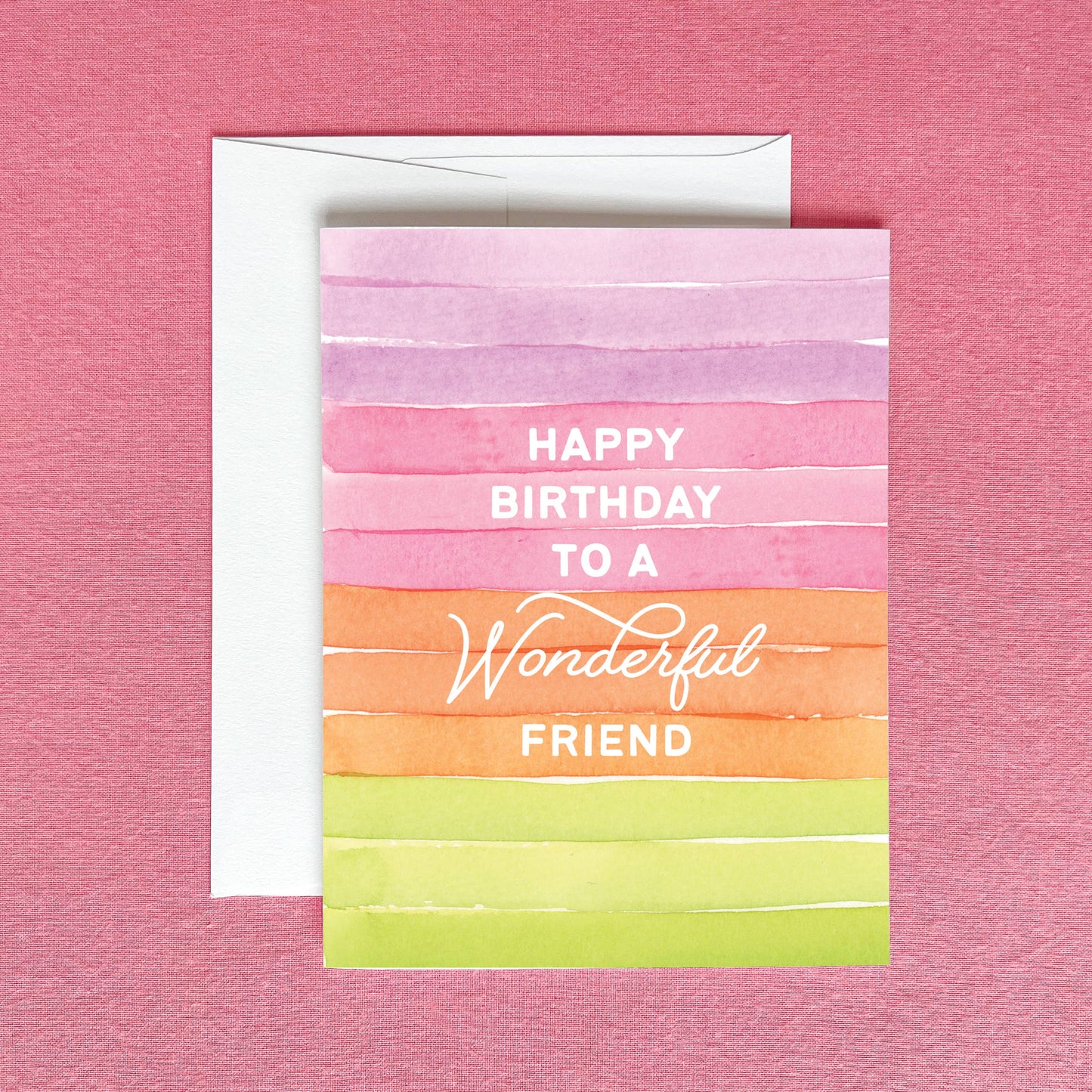 Happy Birthday to a Wonderful Friend Greeting Card