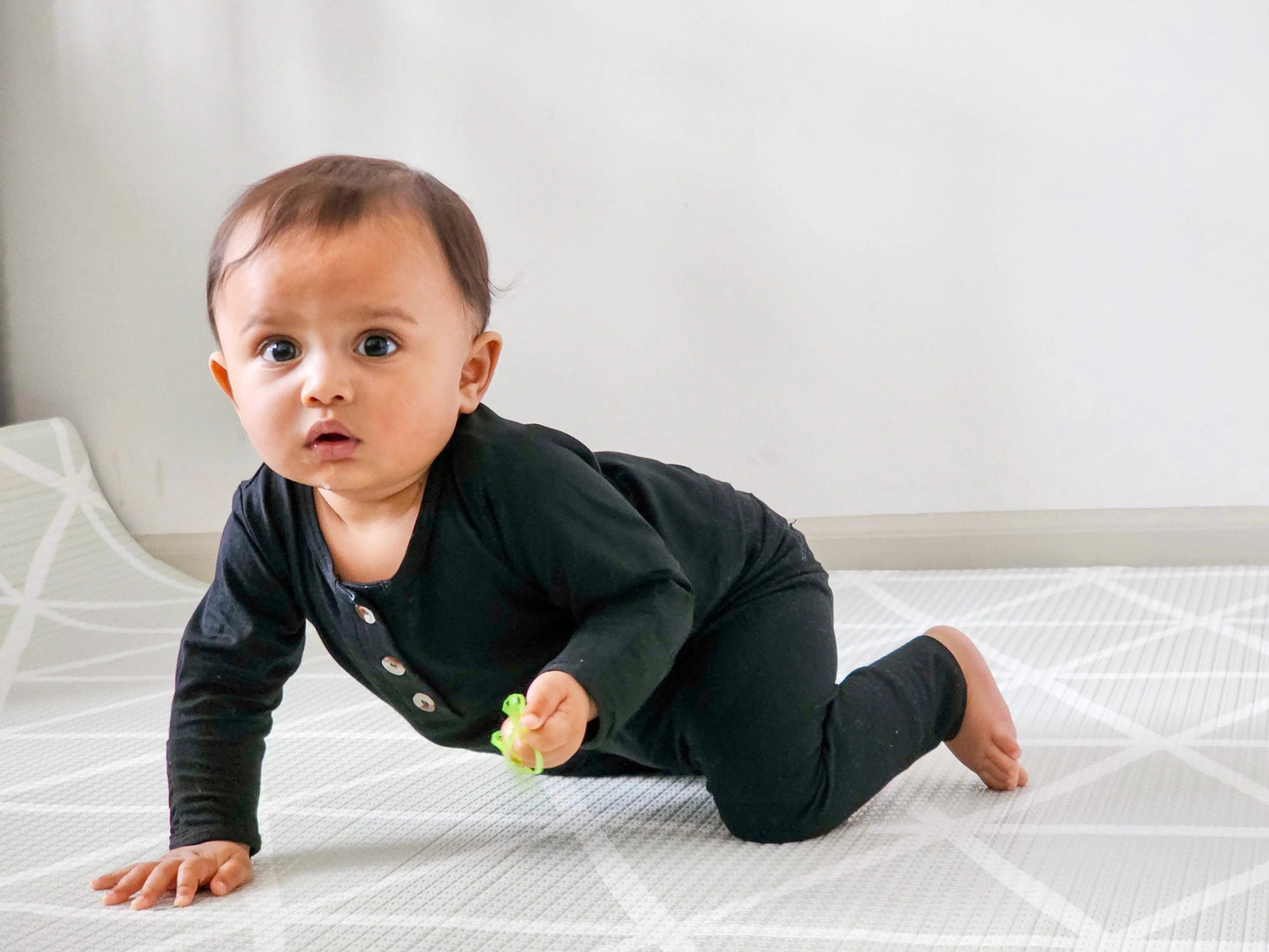 Top and Bottom Outfit and Hat Set, Newborn Clothes, Baby Boy Outfit Sets - Black