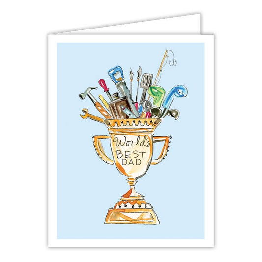 "World's Best Dad" Loving Cup with Dad Stuff Greeting Card