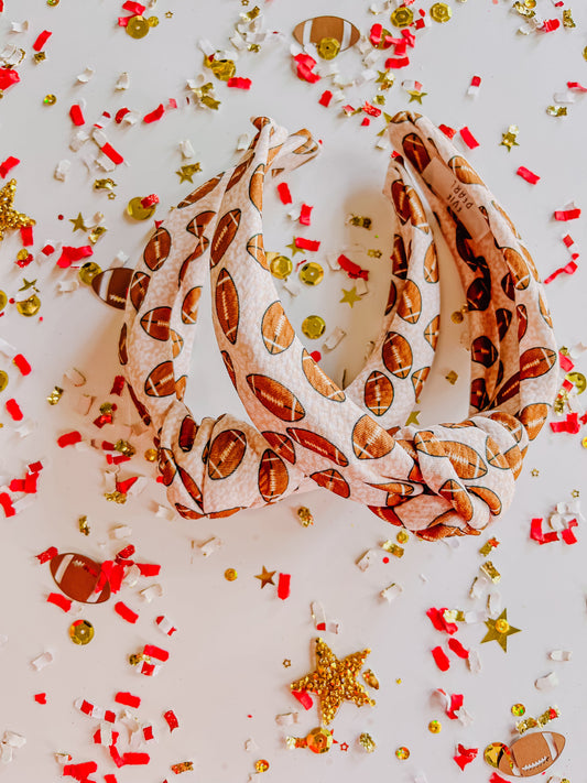 Football Neutral Leopard Knotted Headband R2S