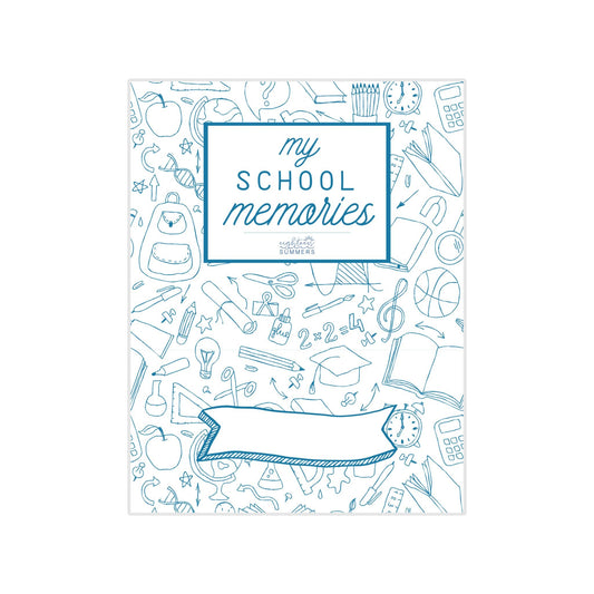 Blue Doodle School Memory Journal