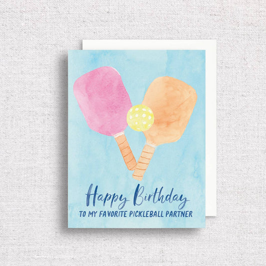 Pickleball Birthday Greeting Card | Pickleball Birthday Card