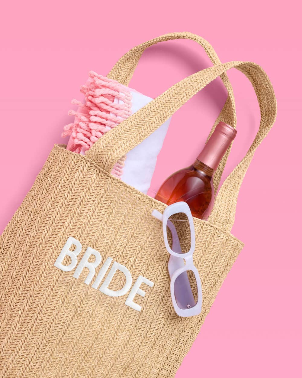 Bride Embroidered Beach Tote