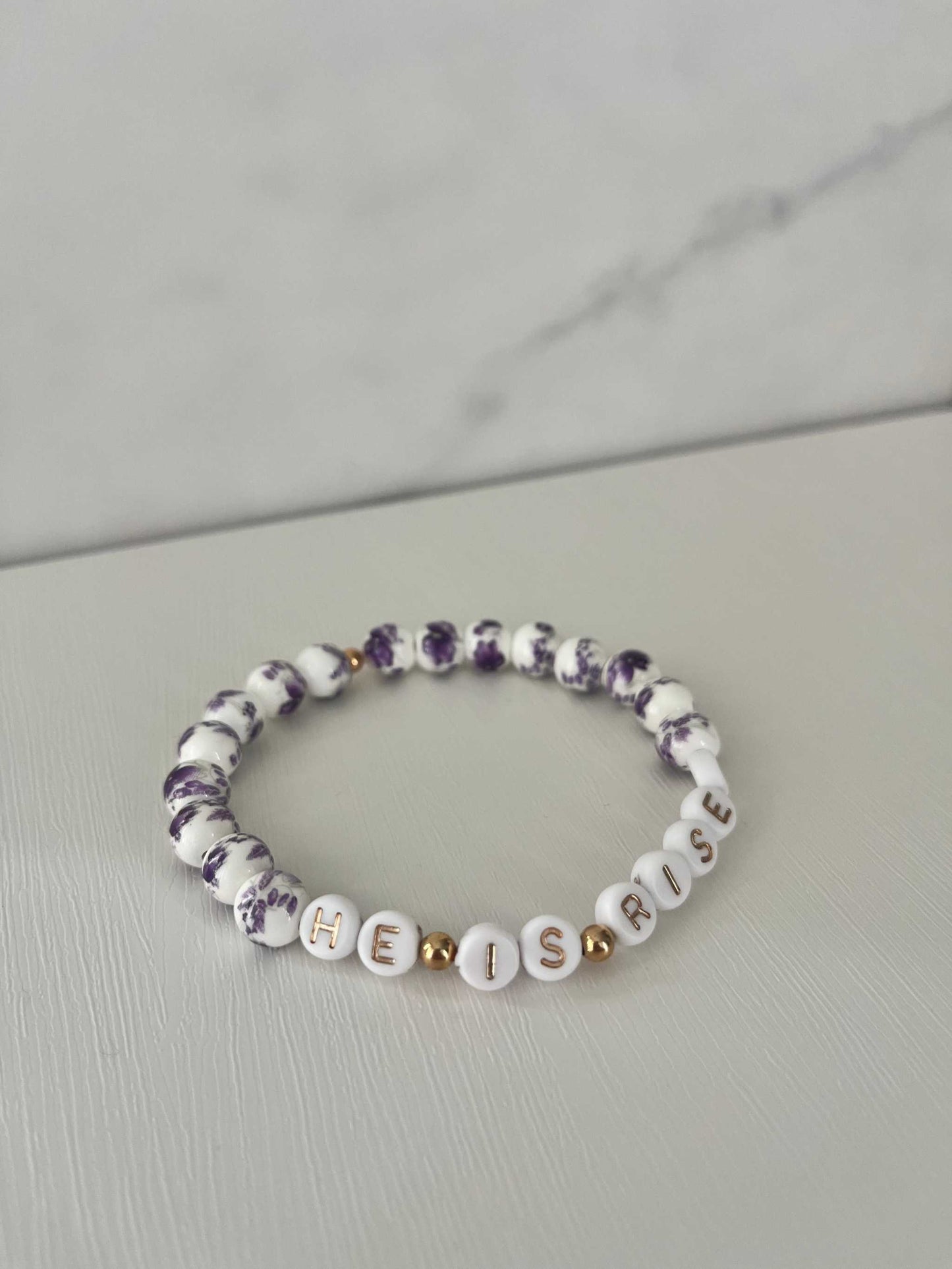 He Is Risen Bead Bracelet – Handmade Christian Jewelry