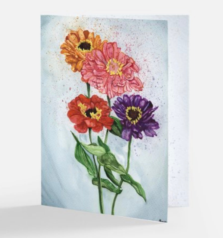 Floral Greeting Card Set of 10