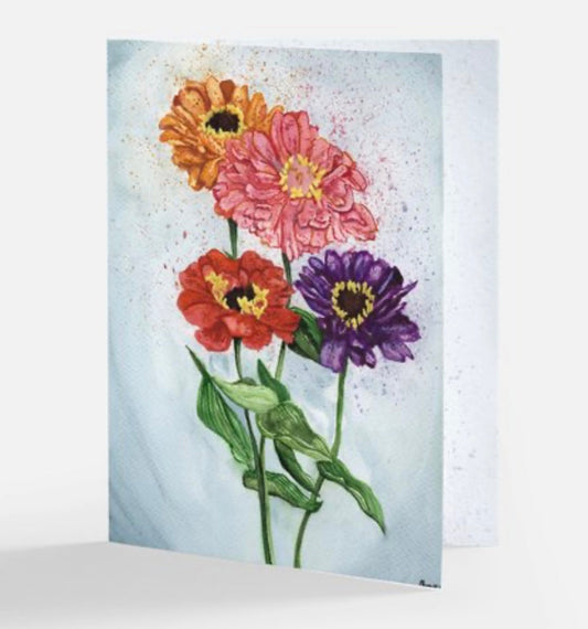Floral Greeting Card Set of 10