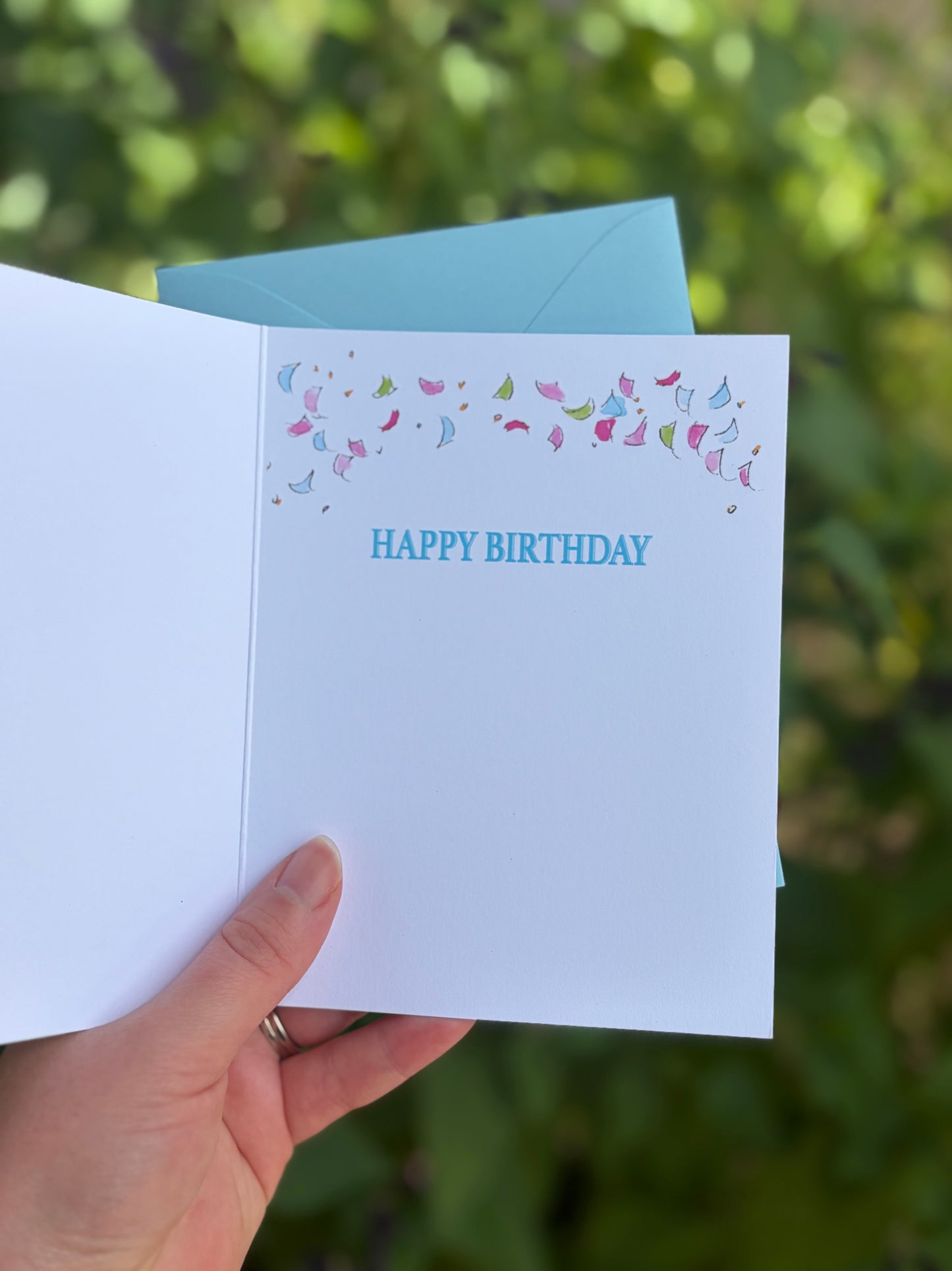 "May All Your Wishes Come True" Candles & Confetti Greeting Card