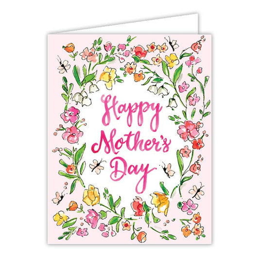 "Happy Mother's Day" Sweet Pink Floral Greeting Card